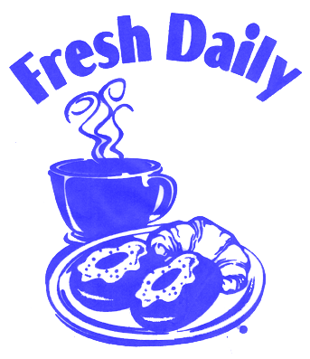 "Fresh Daily," the donut bag