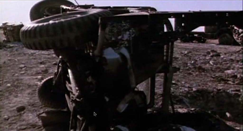 The charred remains of mechanized warfare strewn across the high plains of America's midwest