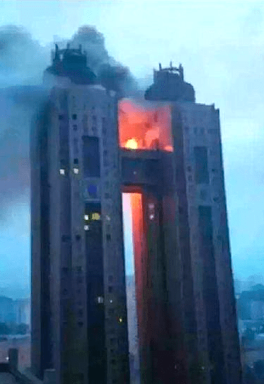 Pictured - the fire Kim Jong-Un didn't want you to see: Images emerge of major blaze at showpiece North Korean hotel which officials refuse to admit happened  | Daily Mail Online