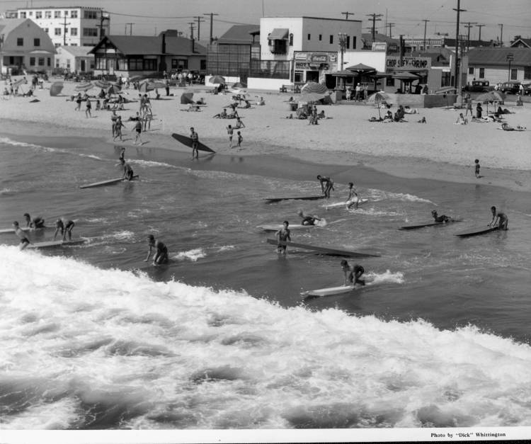 1939 - Surfers at a beach in Venice